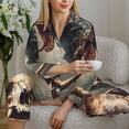 thumbnail image 6 of Haiem Western Cowboy Snake Ram Skull Pattern Women’s Long-sleeve Sleepwear,Sleepwear Set,2-piece Loungewear Set,Soft PJs Comfy Nightwear with Pockets-Medium, 6 of 7