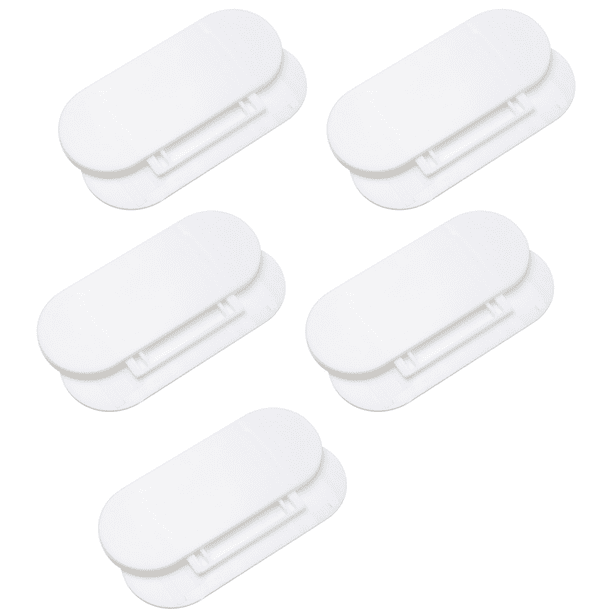 Soportes para tiras de alimentación, paquete de 5 soportes para tiras de alimentación autoadhesivas, soportes protectores, sistema de gestión de cables sin orificios MFZFUKR CPB-US-WZY147