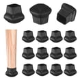 thumbnail image 1 of Uxcell 16-Pack Protectores de Piso para Patas de Silla, Copas de Silicona de 0.78"-1" Almohadillas de Fieltro para Muebles para Pisos de Madera/Pisos de Azulejos, Cubiertas para Patas de Silla [Negro], 1 of 1