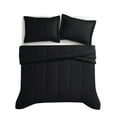 thumbnail image 4 of Brooklyn Loom Solid Cotton Percale Black Twin/Twin XL 2 Piece Comforter Set, Solid Color Themed, Oeko-TEX Certified Confidence, 4 of 9