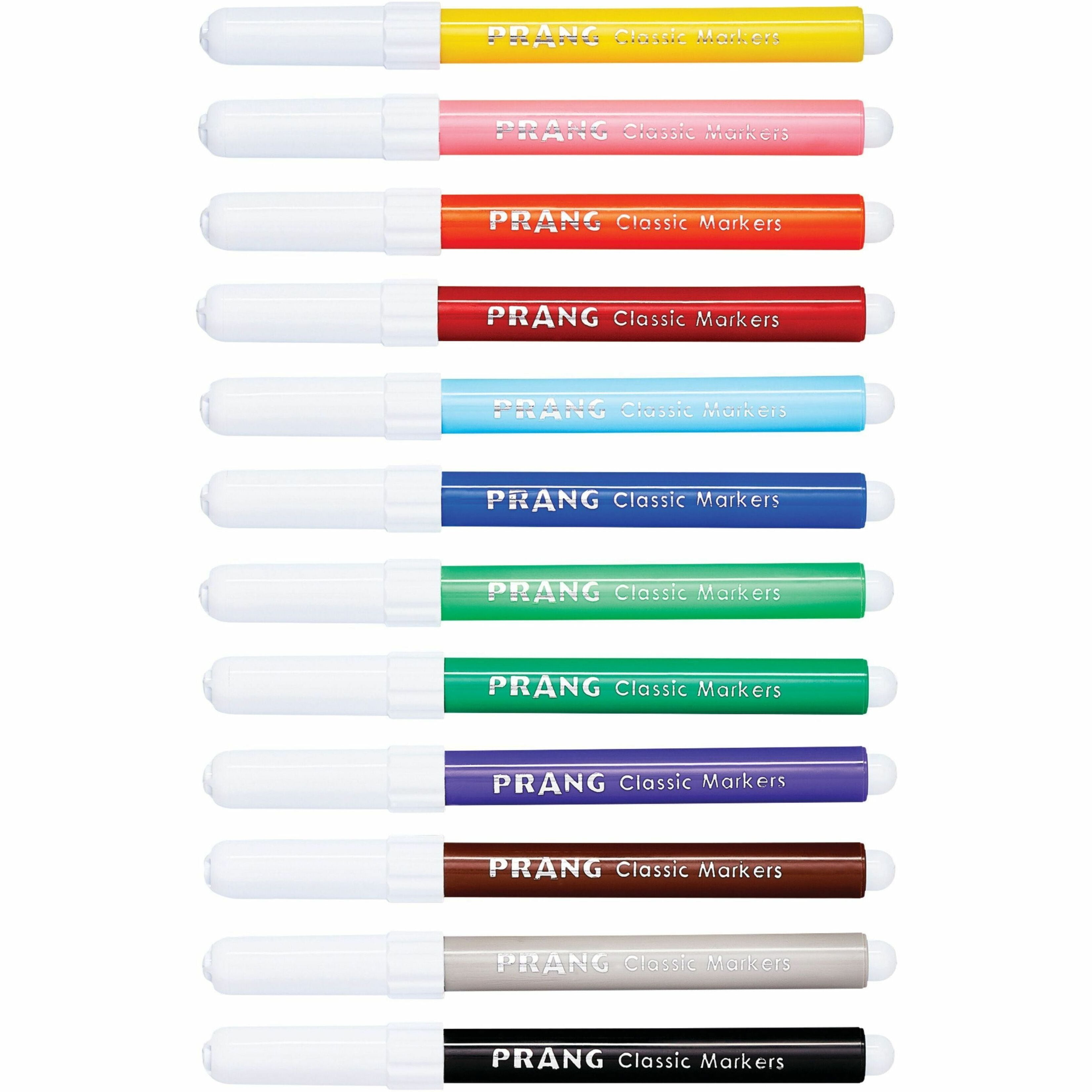Prang Classic Non-Toxic Washable Art Marker, Bullet Tip, Assorted Colors, Pack of 48