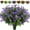 C, variant on Yeetfub Clearance Artificial Flowers Outdoor Fake Flowers,8 Bundles Outside Face Mums Fake Summer Greenery UV Resistant No Fade Faux Plastic Lotus Shrubs Home Garden Porch Patio Decoration Office