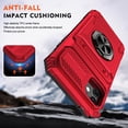 thumbnail image 5 of Dteck Card Holder Case for iPhone 11,Shockproof Silicone + PC Case Ring Stand Heavy Duty Drop Protection Wallet Cover for iPhone 11,Red, 5 of 7
