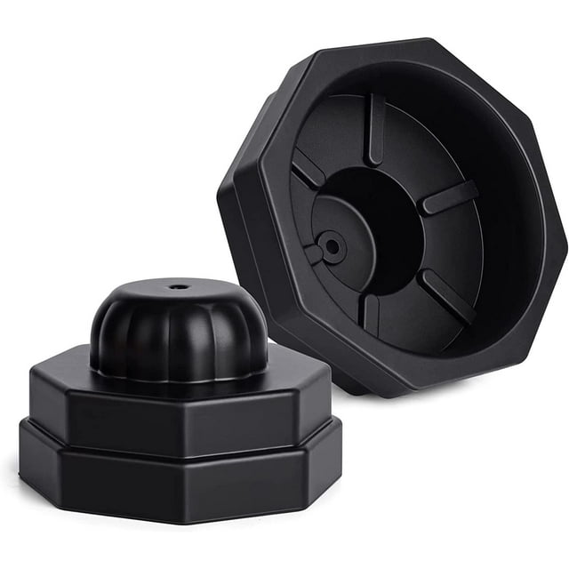 Lot de 2 Scelleuses sous Vide pour Pots Mason, Accessoire de Scelleuse de Pots Mason Food Saver pour Pots Mason à Ouverture Régulière et Grand, Compatible avec la Machine Universelle de Mise sous Vide pour le Rangement des Aliments, Noir