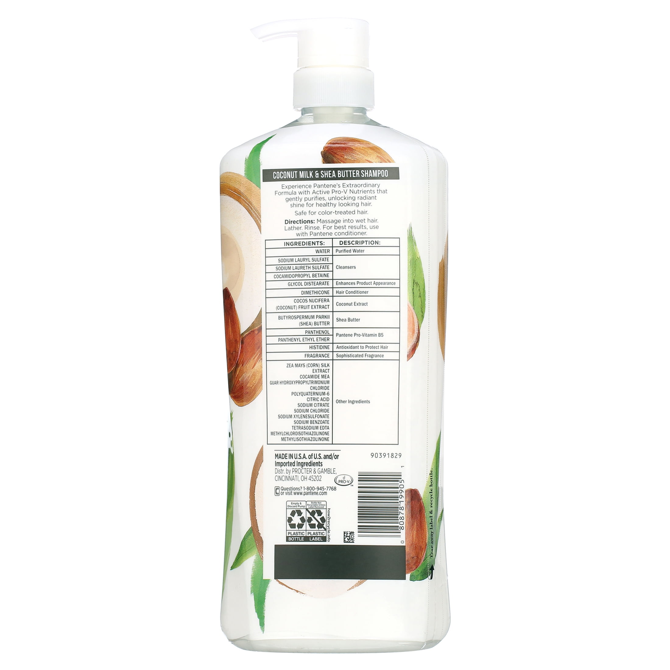 Pantene Pro-V Nourishing Shampoo Coconut Milk and Shea Butter (38.2 Fluid Ounce)