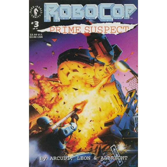 Robocop: Prime Suspect #3 VF ; Dark Horse Comic Book