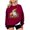 Red 1, variant on Wensltd Women Halloween Long Sleeve Tops Graphic Fall No Hood Pullover Shirt