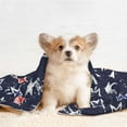thumbnail image 4 of Pofeuu USA Stars Print Puppy Blanket,Dog Blankets,Pet Blanket Cozy Cat Blankets for Indoor Cats, Fuzzy Pet Blanket for Kitten Doggy Dog Blankets-Large, 4 of 8