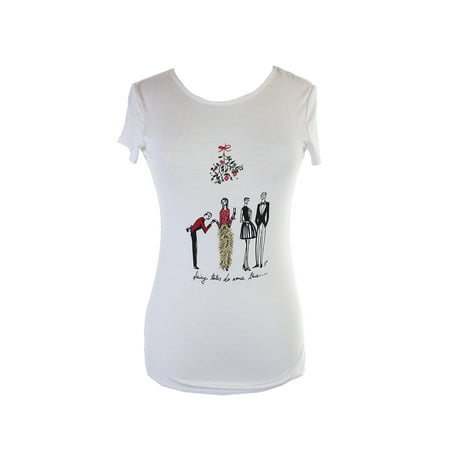- Inc International Concepts White Fairy Tales Do Come True Tee M