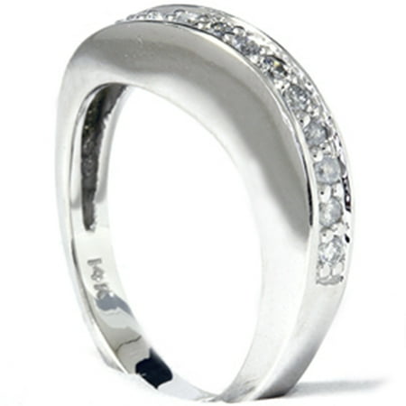 1/4ct Fancy Round Diamond Anniversary Stackable Ring