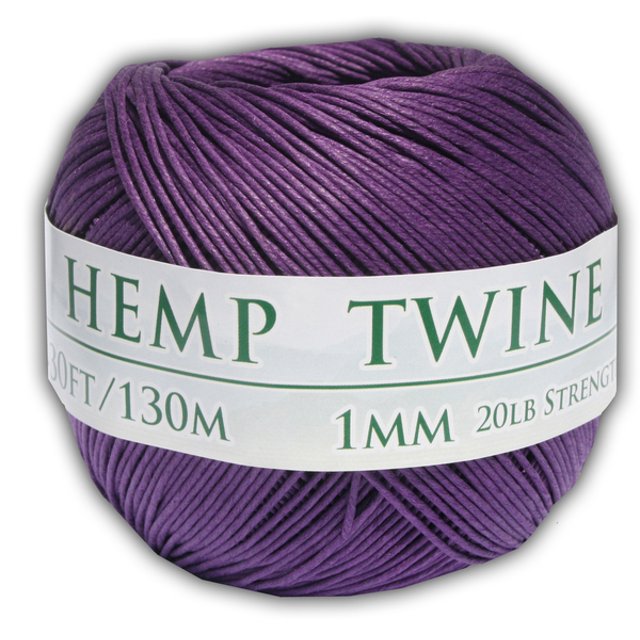 Boule de Ficelle de Chanvre Violette 1mm