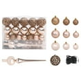 thumbnail image 5 of vidaXL Artificial Pre-lit Christmas Tree with Ball Set Black 120 cm PVC, 5 of 5