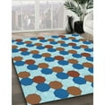 thumbnail image 3 of Ahgly Company Machine Washable Indoor Square Transitional Ash Gray Area Rugs, 6' Square, 3 of 7