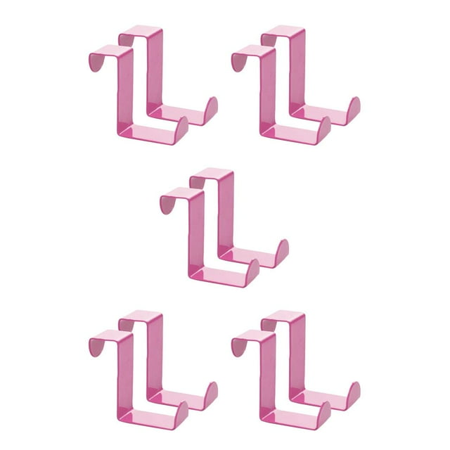 Kearding 2pcs Over Door Hooks Multifunctional Cabinet Sturdy Z-shaped Office Rack Hanger Nail-Free Kitchen Metal Clasp Towel Hangers Type2 NO2 Kearding CBP093942