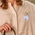 thumbnail image 2 of Rhinestone Sheep Brooch Pin with Pearls Decoration for Dress Shawl Coat Hat Bag Multi, 2 of 8