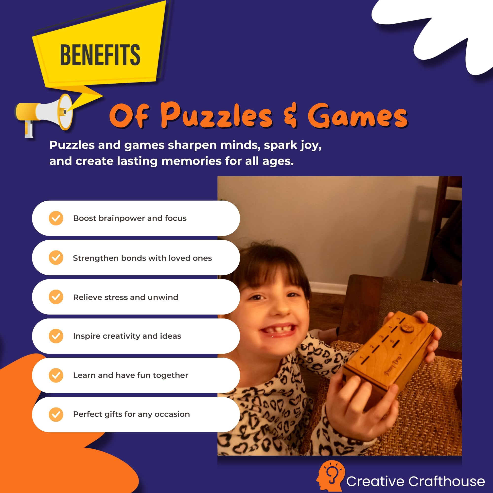 Creative Crafthouse Penny Drop II Premium Wood Family Dice Game