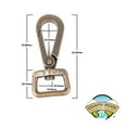thumbnail image 3 of Country Brook Design® 3/4 Inch Aged Bronze Designer Purse Lobster Clasp Swivel Snap Hook, 25 Pack, 3 of 6