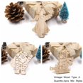 thumbnail image 3 of Adornos colgantes de madera de copos de nieve huecos europeos para árbol de Navidad, decoraciones de fiesta de Navidad, regalo para niños, 6 piezas, 3 of 4