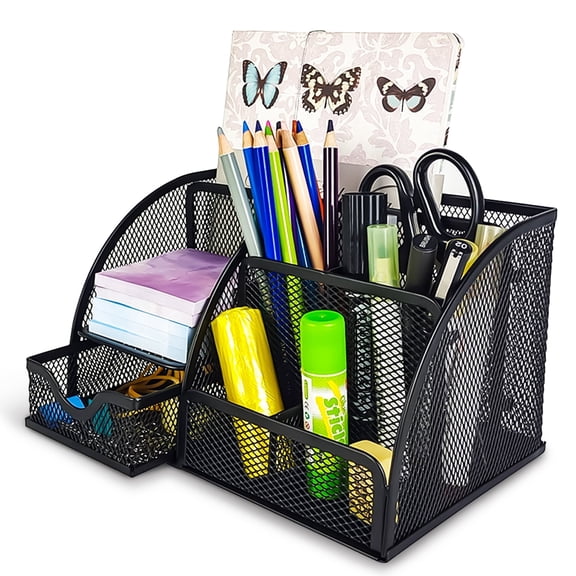 Pencil Holder for Desk, Metal Mesh Stationary Desktop Organizer, Desktop Accessories storage