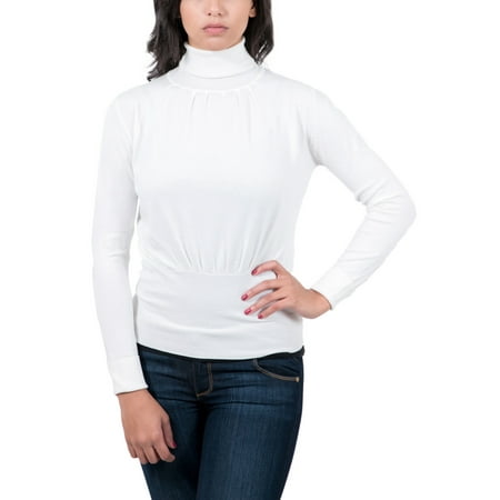 perugia di turtleneck sweater cream womens