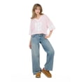 thumbnail image 2 of Forever 21 Women’s Mesh Cropped Boxy Football Tee, XS-XL, 2 of 6