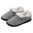 thumbnail image 5 of Vedolay Mens Slippers Slippers Cozy House Shoes Slippe Bedroom Shoes Non Slip Indoor Grey,42, 5 of 5