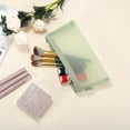 thumbnail image 4 of 1 Pc Women Convenient Travel Cosmetic Bag for Vacation Outdoor Activities Green Nylon Mesh, 4 of 4
