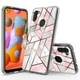thumbnail image 1 of Samsung Galaxy A11 Case, Rosebono Bling Glitter Sparkle Laser Polygon Marble Graphic Fashion Cute Colorful Skin Cover Shockproof Case for Samsung Galaxy A11 Case, 1 of 5