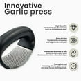 thumbnail image 2 of Stainless Steel Garlic Press - Garlic Press Rocker - Garlic Chopper, 2 of 5