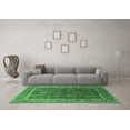 thumbnail image 3 of Ahgly Company Indoor Round Oriental Emerald Green Industrial Area Rugs, 4' Round, 3 of 4