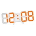 thumbnail image 4 of Reloj digital 3D Reloj de pared LED 3D Minimalista con temperatura Digital Naranja, 4 of 9