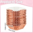 thumbnail image 3 of Layhit 600 Pcs Square Mini Foil Cupcake Liners Disposable Brownie Square Baking Cups Foil Muffin Liners Cupcake Papers Party Supplies for Weddings Birthdays Baby Showers (Bright Color), 3 of 4