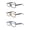Black/Tortoiseshell/Gray, variant on EYE ZOOM 3 Pack Rectangular Vintage Plastic Frame Reading Glasses for Men and Women, Black, Tortoise and Gray, +3.00