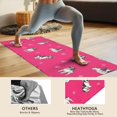 thumbnail image 4 of Boston Terrier on Red Background Hot Yoga Mat Towel Non Slip for Hot Yoga - Quick-Drying Yoga Mat Cover with 4 Corner Pockets with Travel Bag - Hot Yoga Towel Non Slip 74"x26", 4 of 6