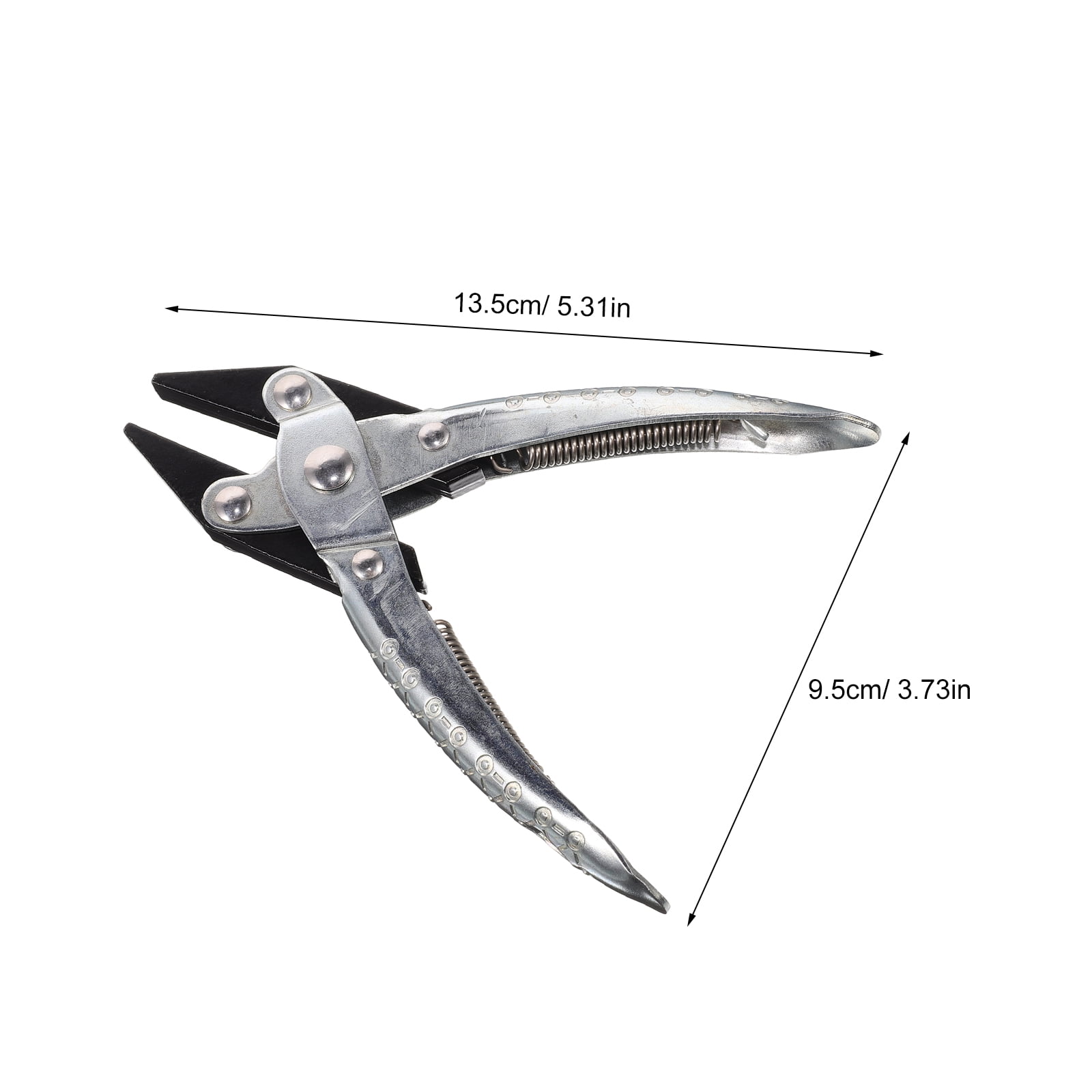 Baluue Precision Jewelry Repair Pliers with Flat Nose, Spring-Loaded Handles, Parallel for Detailed Small Crafting and Jewelry Work