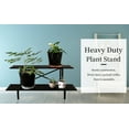 thumbnail image 4 of Zhongma 45.67 in x 17.5 in x 14 in 2-Tier Black Metal Plant Stand with Rustproof, 4 of 6