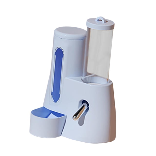 Comedero automático para hámster, botella de agua para hámster, tazón de alimentación transparente de gran capacidad. 125 ml