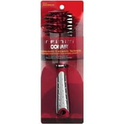 Infiniti Red And Silver Round Boar Bristles Brush, 1ct