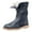 Black, variant on Women Mid Calf Boots Warm Fur Lined Round Toe Lace up Slip on Fashion Casual Winter Snow Booties