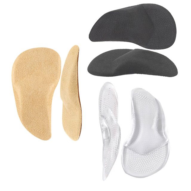 Plantillas Blandas Para Fascitis Plantar Con Soporte Para Arco De Pie, Insertos Para Arco De Pie No Deformables, Cojines De Soporte Para Talón, Almohadillas Para Mujeres Y Hombres, 3 Pares Vogacara AF001065-01