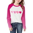 thumbnail image 4 of Posijego Valentines Day Shirts for Kids Girls Long Sleeve Tee Cute Graphic T-Shirts Spring Basic Tee Undershirts Tops, 4 of 9