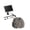 Grey, variant on Dserhfy Solar Fountain for Bird Bath Faux Granite Rock Fountain Solar Powered Bird Bath Pump with 8 Nozzles for Outdoor Pond Patio Garden Fish Tank
