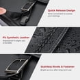 thumbnail image 4 of KEMIMOTO Synthetic Leather Motorcycle Saddlebags Throw Over Saddle Bags for Sportster Dyna Softail Touring Wide Glide Black, 4 of 8