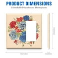 thumbnail image 2 of 1-Gang Screwless Pioneer Floral Decorative Wall Plates,Size 1-Gang 2.9"W X 4.7"H,Unbreakable Thermoplastic Faceplate Cover for Kitchen Living Room Bedroom Decorator Receptacle Outlet Switch, 2 of 5