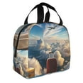 thumbnail image 2 of Honeii Sunset Airplane Travel View Print Lunch Bag Women, Lunch Box Lunch Bag for Women Adult Men, Small Leakproof Cute Lunch Tote Large Capacity Reusable, 2 of 8