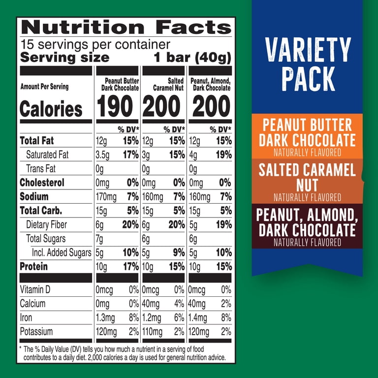 Nature Valley Protein Chewy Snack Bars Variety Pack with 10g