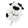 thumbnail image 3 of 1pc Reloj de pared de dibujos animados Reloj en forma de vaca Reloj de pared decorativo Adorno (blanco), 3 of 5