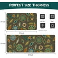 thumbnail image 6 of Boho Kitchen Mat Set of 2,Maples Kitchen Rugs and Mats Non Skid Washable,Bohemia Farmhouse Runner Rugs with Rubber Backing for Kitchen Decor Accessories (17"x47"+17"x30"), 6 of 6