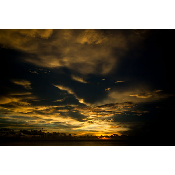 Canvas Print Sunset Nature Sky Overcast Sunrise Clouds Stretched Canvas 10 X 14 Walmart Com Walmart Com