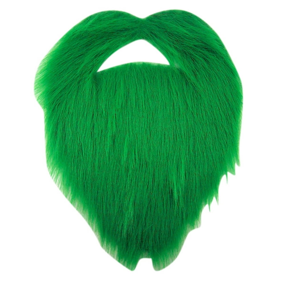 Self Adhesive Green Beard and Mustache Costume Accesory